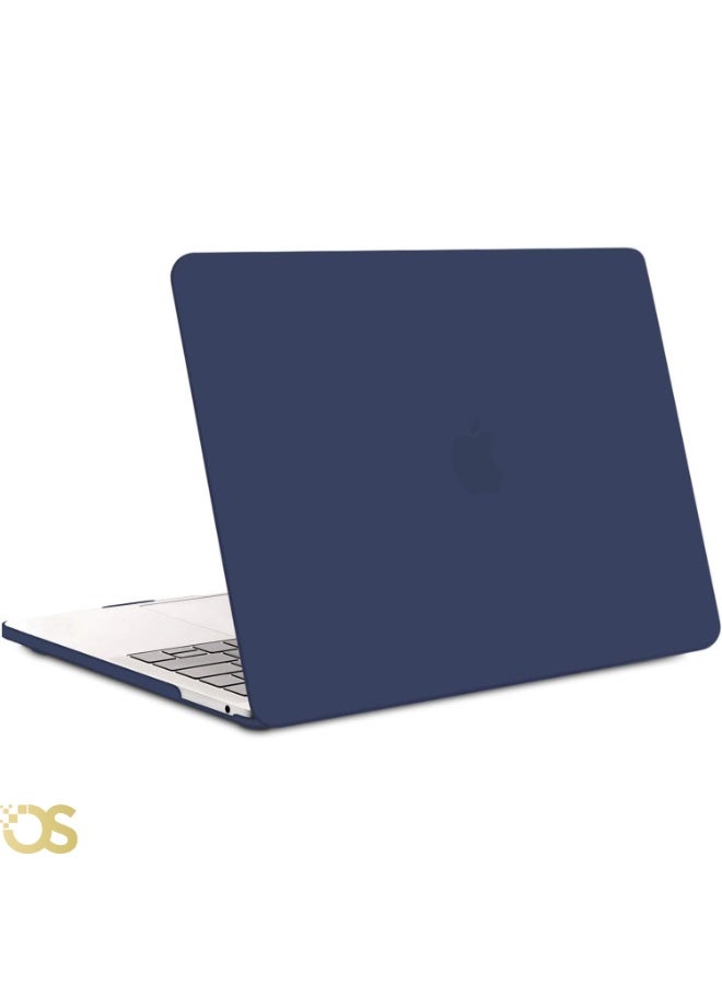 OS Hard Shell Protective Case for MacBook Air 13.3-inch — Matte Blue — Compatible with A1932, A2179 & A2337 Models - Image 2