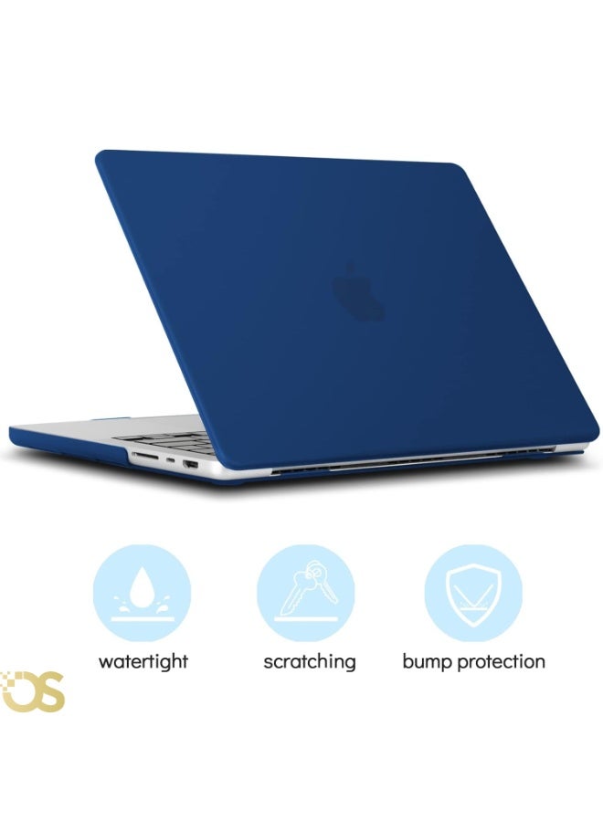 OS Hard Shell Protective Case for MacBook Air 13.3-inch — Matte Blue — Compatible with A1932, A2179 & A2337 Models - Image 3