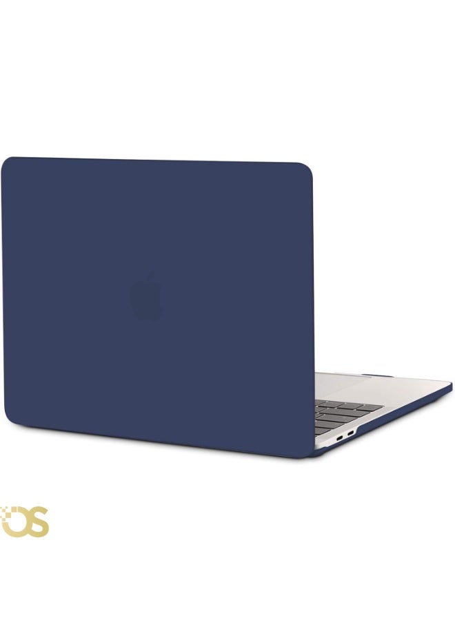 OS Hard Shell Protective Case for MacBook Air 13.3-inch — Matte Blue — Compatible with A1932, A2179 & A2337 Models - Image 1