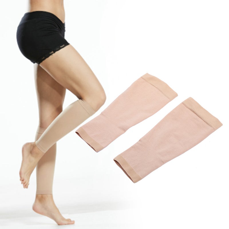 Compression Socks Calf Socks Unisex Breathable Washable Elastic Stockings Skin Tone - Image 4