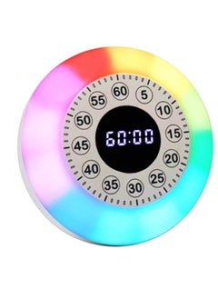 Visual Timer with RGB Light for Kids Rechargeable Toddler Timer Countdown Timers Clock Timer 60 Minute Visual Timer Adults Time Management Tool for Home Classroom Office