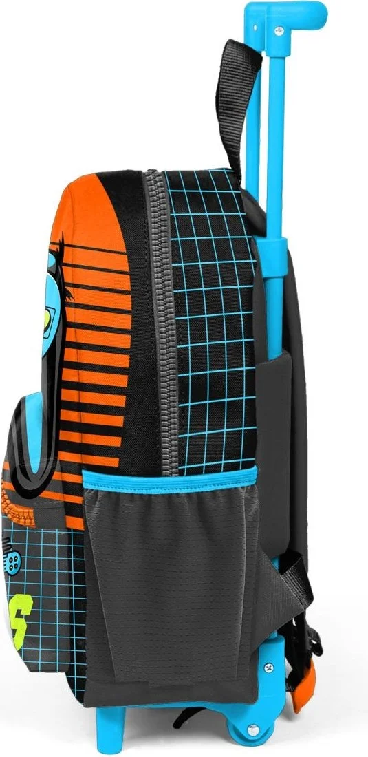 كورال هاي Mini Nest Squeegee Backpack Gray Orange Gamer Patterned Two Compartments 24046