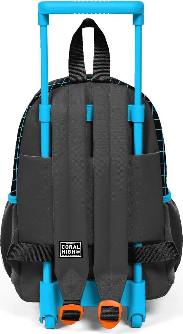 كورال هاي Mini Nest Squeegee Backpack Gray Orange Gamer Patterned Two Compartments 24046