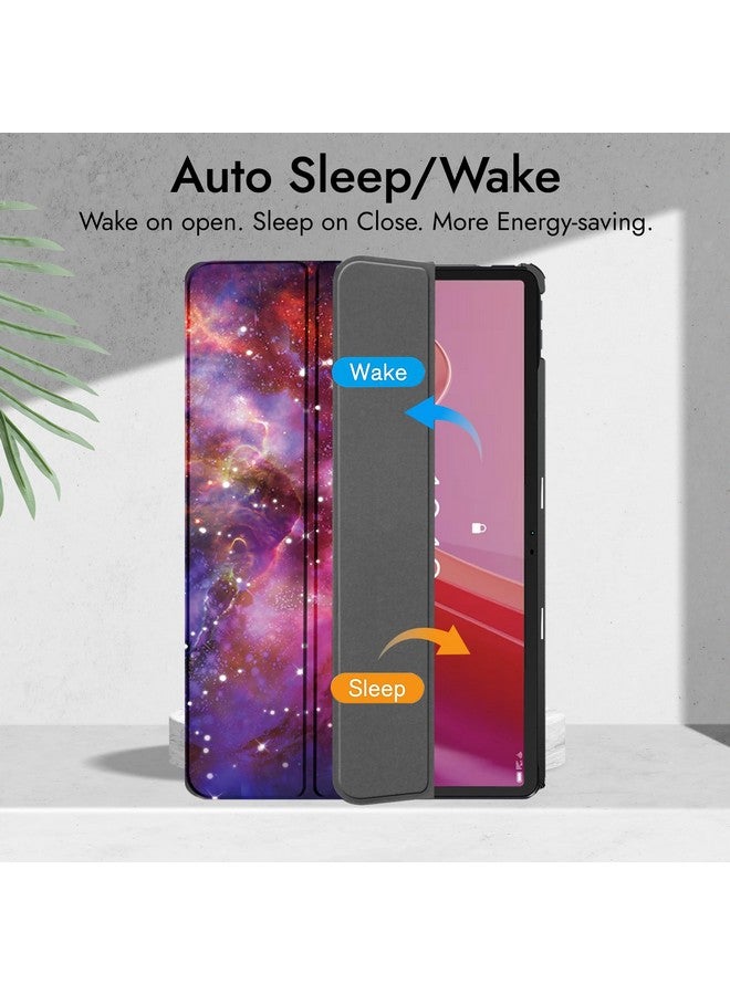 Robustrion Cover for Lenovo Tab M11 Cover Case, Trifold Flip Cover for Lenovo Tab M11 Tablet 11 inch [ Auto Sleep Wake Support] - Galaxy - Image 3