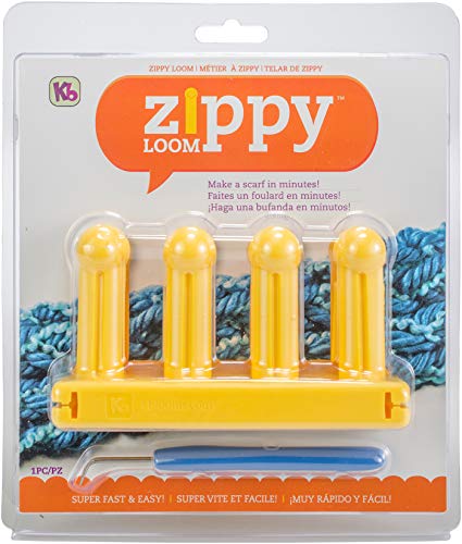 Authentic Knitting Board Zippy Knitting Loom, 5.25 by 3", Yellow - Image 4