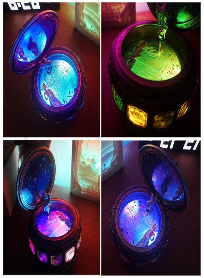 Briskfeel Zodiac Signs Musical Jewelry Box with Rotating Goddess & Soft LED Light Music Box with Sankyo 18-Note Musical Movement | Gift for Jewelry Storage & Music Lovers - Image 4