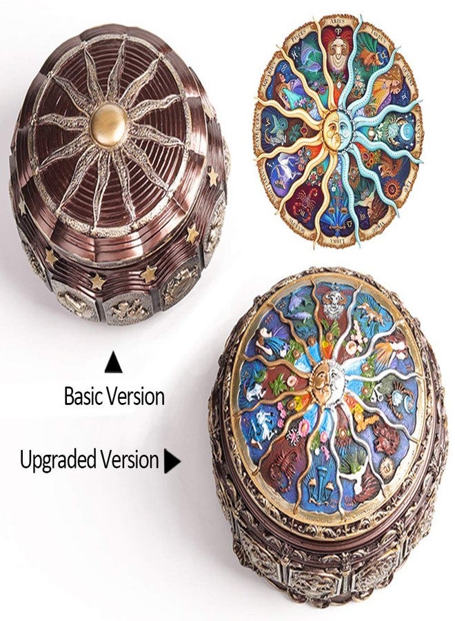 Briskfeel Zodiac Signs Musical Jewelry Box with Rotating Goddess & Soft LED Light Music Box with Sankyo 18-Note Musical Movement | Gift for Jewelry Storage & Music Lovers - Image 5
