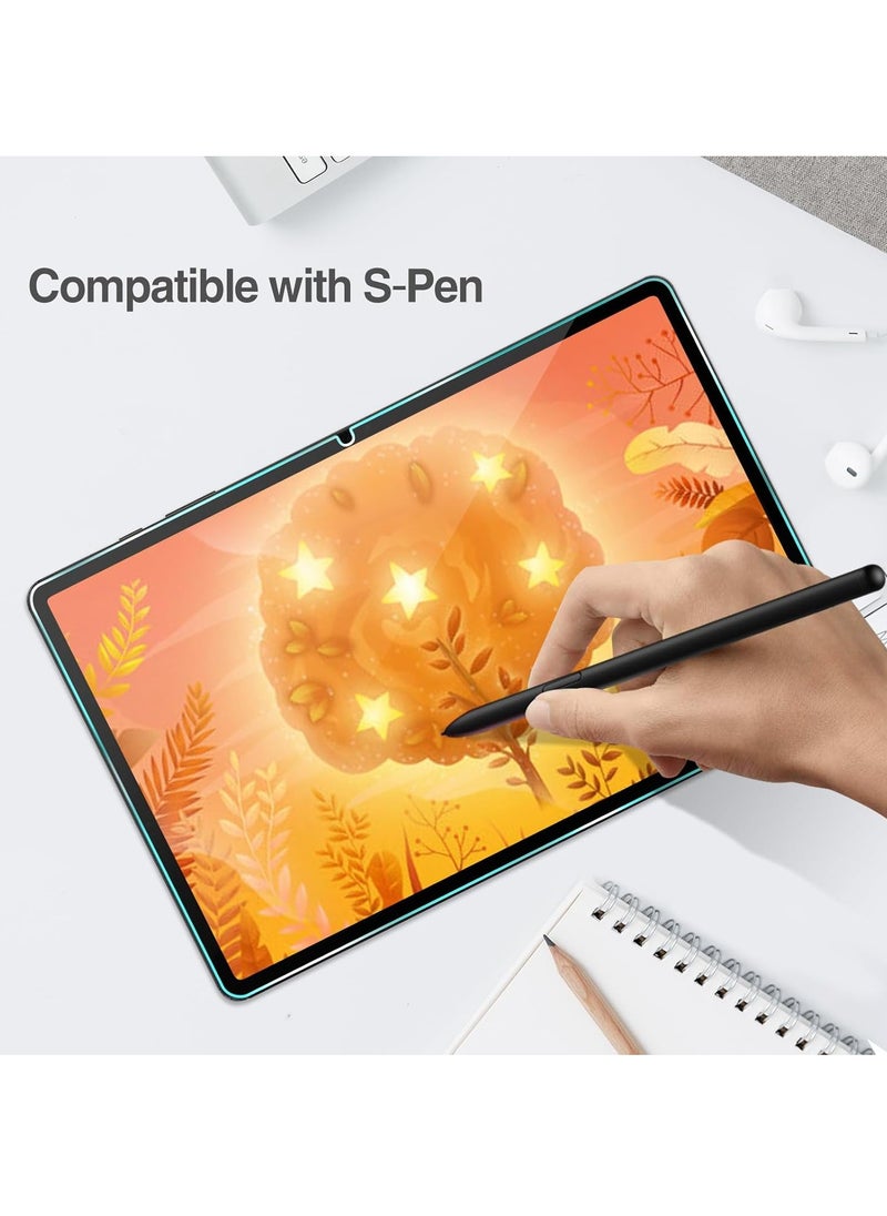 يوك واقيات شاشة لجهاز Galaxy Tab S9 FE+ Plus، طبقة حماية من الزجاج المقوى الشفاف بدرجة صلابة 9H لجهاز Galaxy Tablet S9 FE+ مقاس 12.4 بوصة  - Image 4