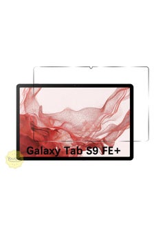 Youque Screen Protectors for Galaxy Tab S9 FE+ Plus, 9H Hardness HD Clear Tempered Glass Film Guard for 12.4-inch Galaxy Tablet S9 FE+  - Image 1