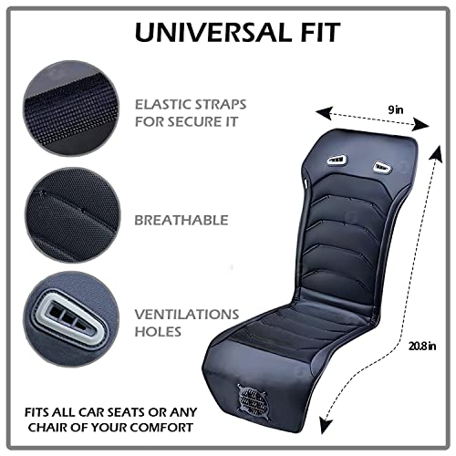 ZONETECH Cooling Car Seat Cushion - Black 12V Automotive Comfortable Massager Cooler Pad-Air Conditioned Air Circulation for Hot Weather - Image 4