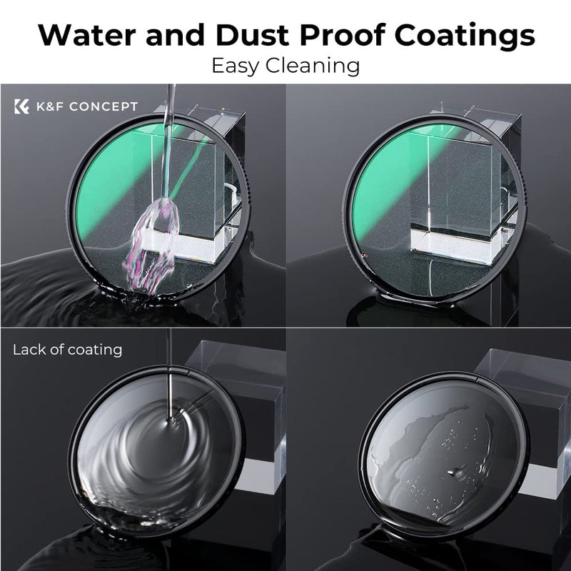 K&F CONCEPT 58mm Shimmer Diffusion 1 Filter Glimmer Glass Effect Filter with 28 Multi-Coatings for Camera Lenses (Nano-X Series) - Image 5