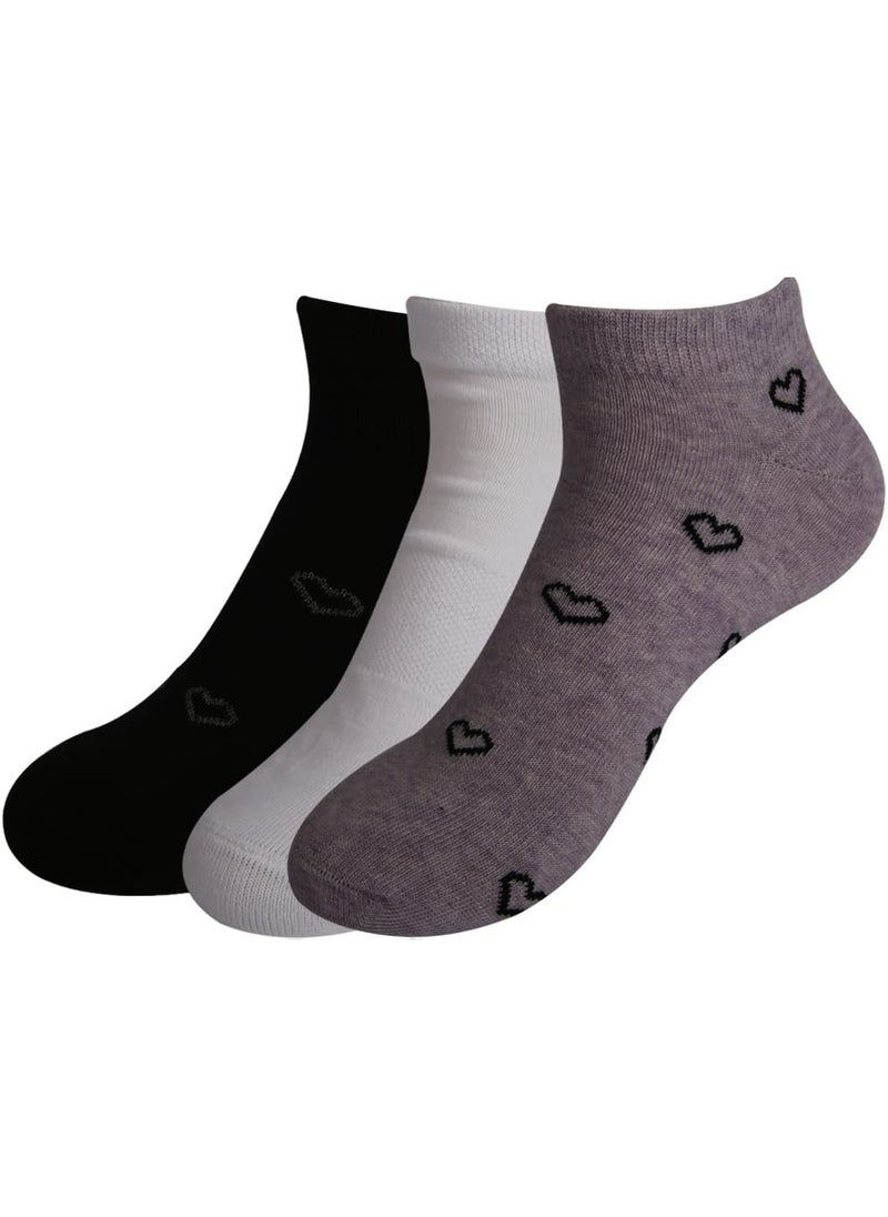 Future Future Socks Socket For Women Pack Of 3 Size 36-40 Multicolor 