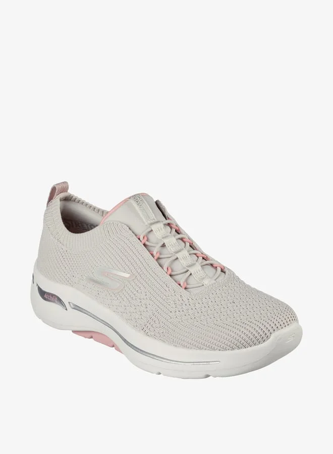SKECHERS Women's Slip-On Sports Shoes - GO WALK ARCH FIT  CRYSTAL WAVES