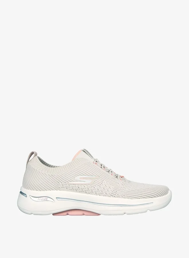 SKECHERS Women's Slip-On Sports Shoes - GO WALK ARCH FIT  CRYSTAL WAVES
