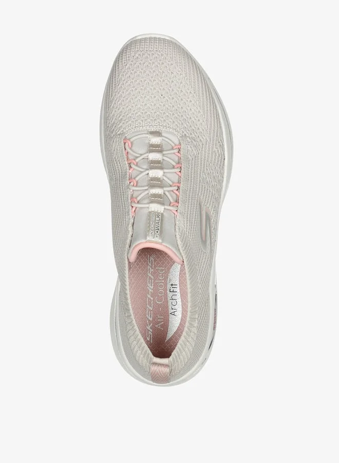 SKECHERS Women's Slip-On Sports Shoes - GO WALK ARCH FIT  CRYSTAL WAVES