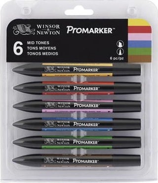 Promarker Pen Set 6 Colors Mid Tones Set Mid Tones - pzsku/ZFA9A837D4E93624F0ED4Z/45/_/1725793081/3c2362bc-e922-4c4f-84a9-1d003175e9b9