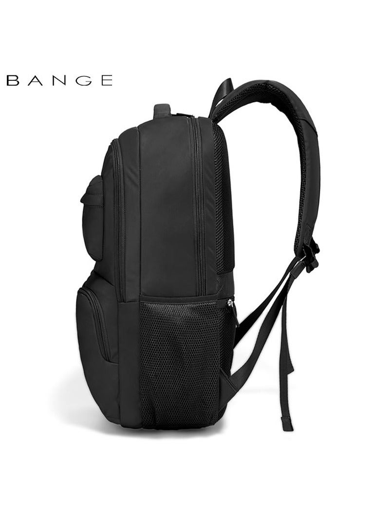 بانجي Bange 1807 polyester unisex travel backpacks laptop waterproof Black  - Image 4