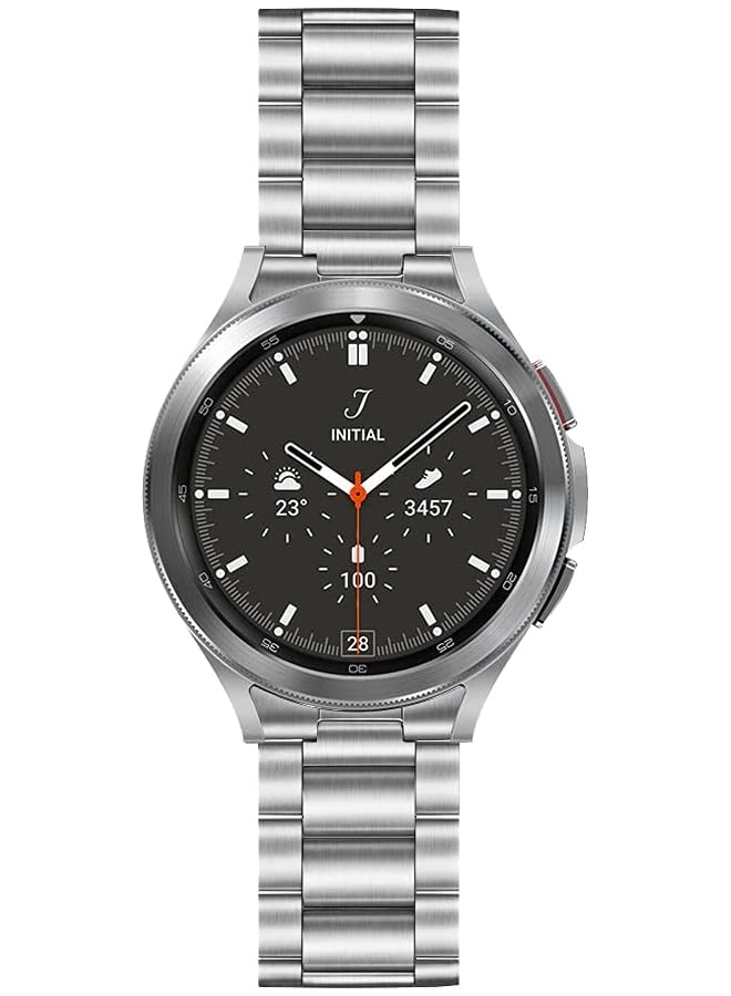 Dado Stainless Steel Replacement Band Compatible With Samsung Galaxy Watch 6 Classic 47Mm Watch 5 Pro 45Mm 4 Classic 46Mm No Gap Zero Gap Stainless Steel Quick Release Watch Band - Image 2