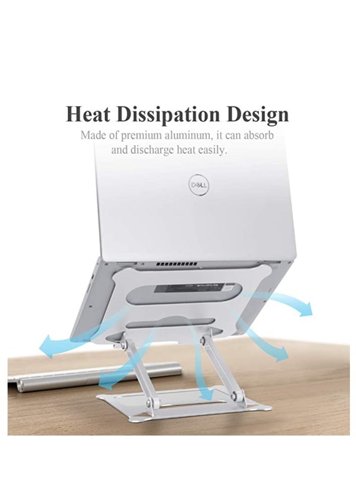 Adjustable Laptop Stand for Desk, Ergonomic Portable Aluminum Laptop Desk Stand - Image 4