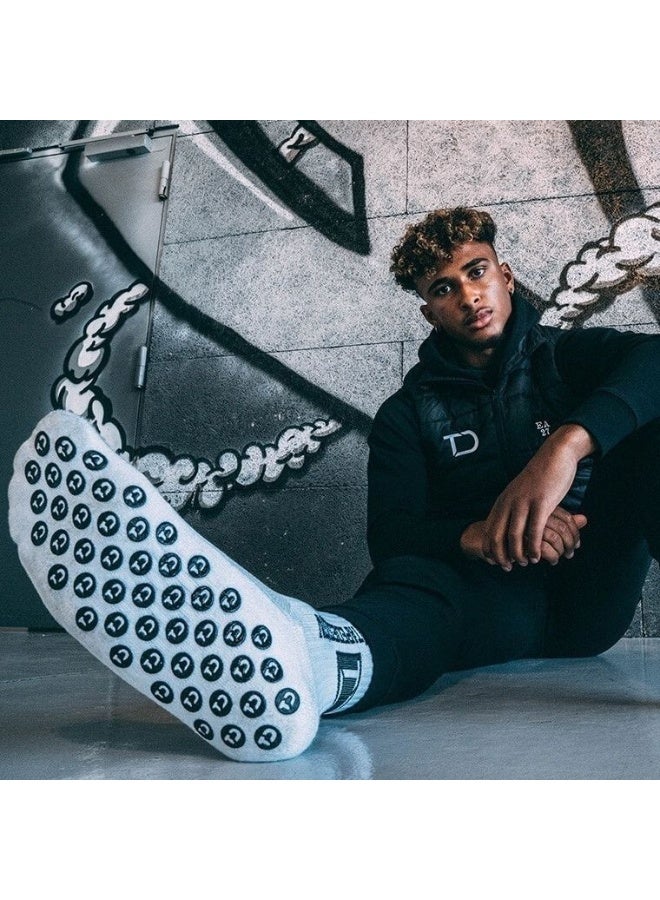 Men's Anti Slip Football Socks, Mens Grip Socks Soccer Non Slip Socks for Men Anti Slip Socks Grippers Non Skid Training Athletic Socks, sport socks(3 pairs） - Image 5