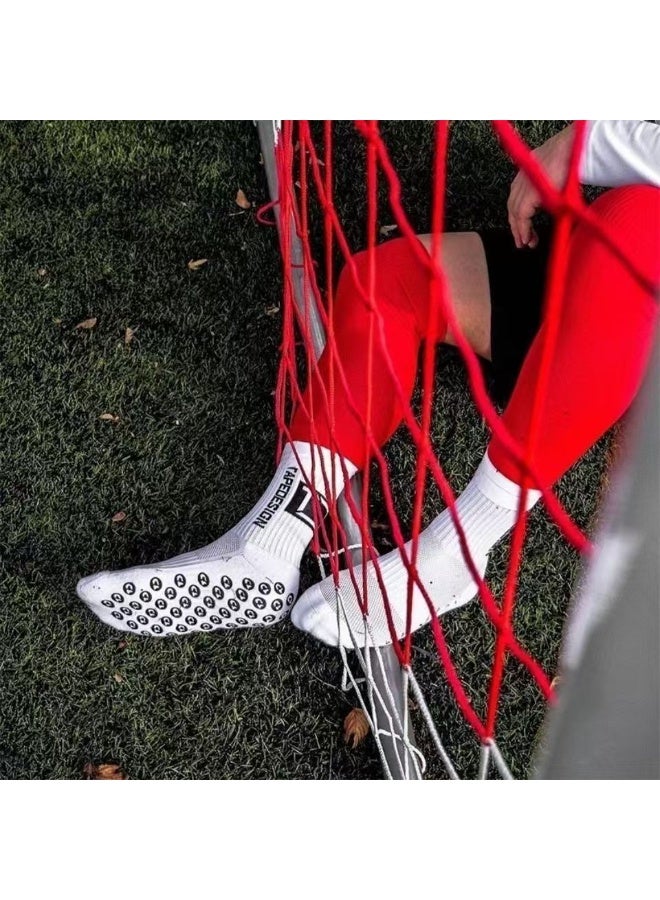 Men's Anti Slip Football Socks, Mens Grip Socks Soccer Non Slip Socks for Men Anti Slip Socks Grippers Non Skid Training Athletic Socks, sport socks(3 pairs） - Image 4