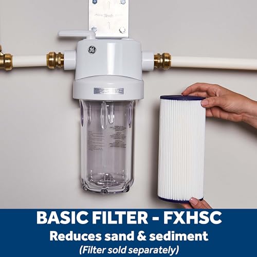 GE Whole House Water Filtration System, Reduces Sediment, Rust & More, Install Kit & Accessories Included, Filter Not Included, Replace Filters (FXHTC, FXHSC) Every 3 Months, GXWH40L - Image 3