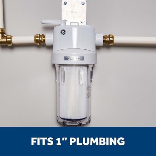 GE Whole House Water Filtration System, Reduces Sediment, Rust & More, Install Kit & Accessories Included, Filter Not Included, Replace Filters (FXHTC, FXHSC) Every 3 Months, GXWH40L - Image 5
