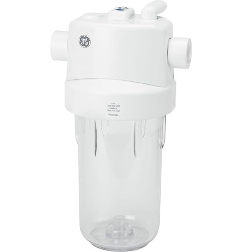 GE Whole House Water Filtration System, Reduces Sediment, Rust & More, Install Kit & Accessories Included, Filter Not Included, Replace Filters (FXHTC, FXHSC) Every 3 Months, GXWH40L - Image 1