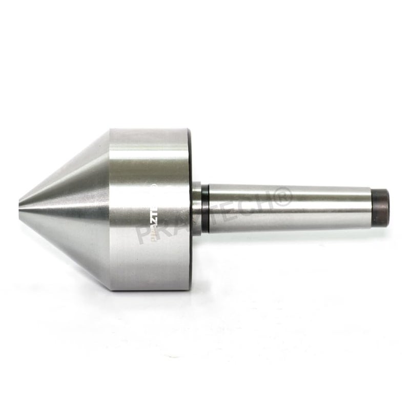 PRAZTECH ® Lathe Revolving Live Center Bull Nose Morse Taper 3 Centre MT3 (13-78mm) | Holds Pipe Tube | Loaded with Multi-Bearings | Lathe Accessories - Image 1