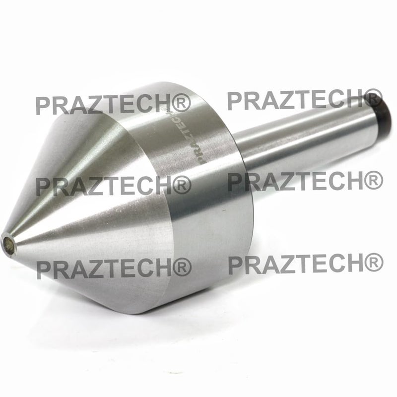 PRAZTECH ® Lathe Revolving Live Center Bull Nose Morse Taper 3 Centre MT3 (13-78mm) | Holds Pipe Tube | Loaded with Multi-Bearings | Lathe Accessories - Image 2