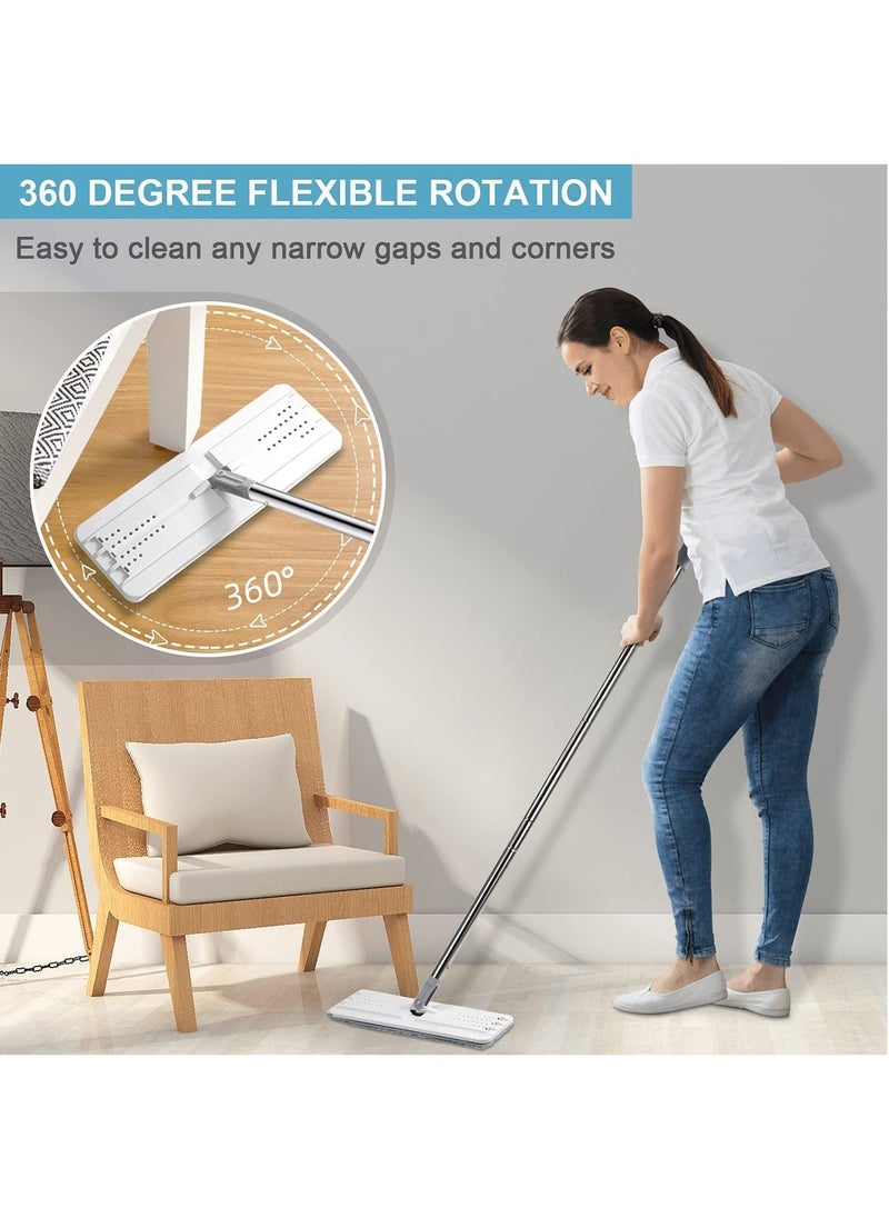 Arabest Flat Mop and Buckets Sets Floor Mop with 8PCS Reusable Microfiber Mop Pads Wet and Dry Use  - Image 3
