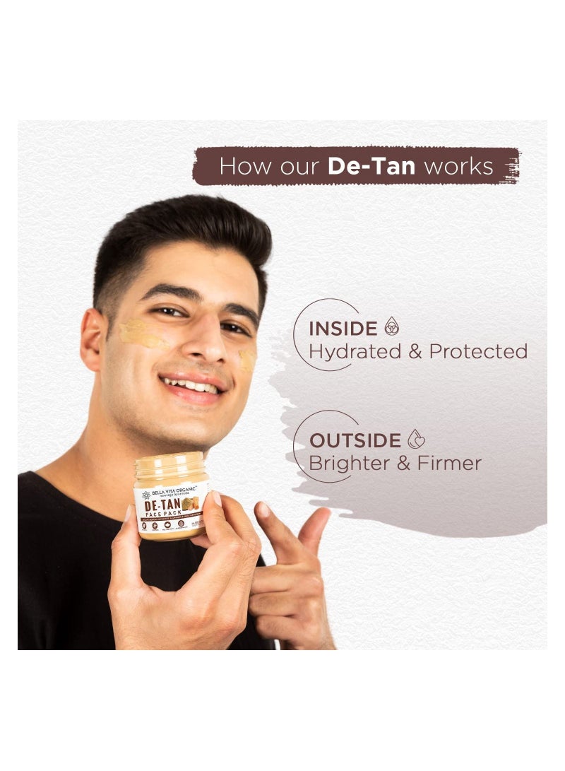 Bella Vita Organic De Tan Removal Face Pack 100 gms - Image 3