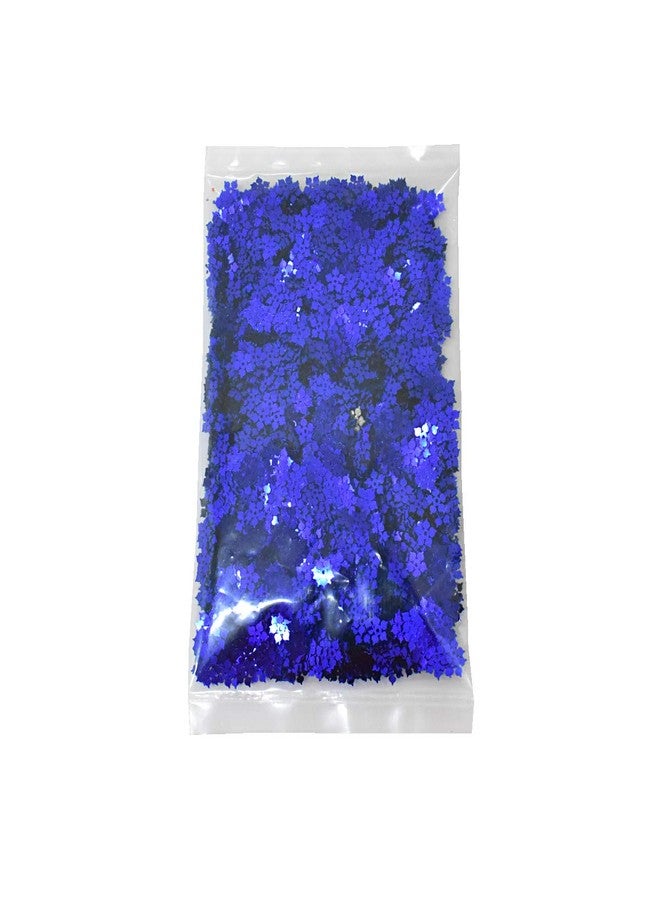 Embroiderymaterial Flower Shape Sequins Sitara for Craft and Embroidery 50gm (Royal Blue, 8MM) - Image 3
