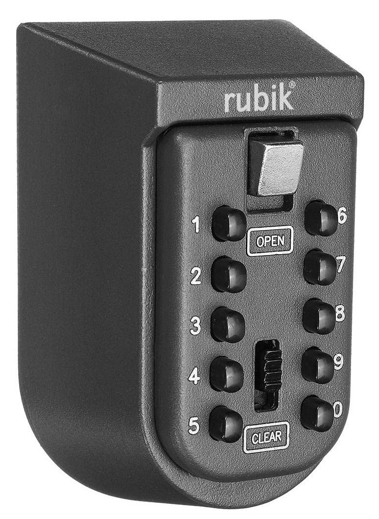 Rubik Key Storage Safe Box with 10-Digits Code Combination Password Security Lock Waterproof Wall Mount Push Button for Home Room Office  - Image 1