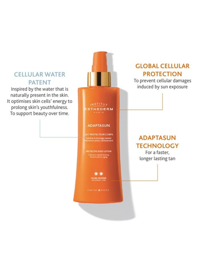 Institut Esthederm Solaire Adaptasun Moderate Sunscreen Body Lotion - Image 2