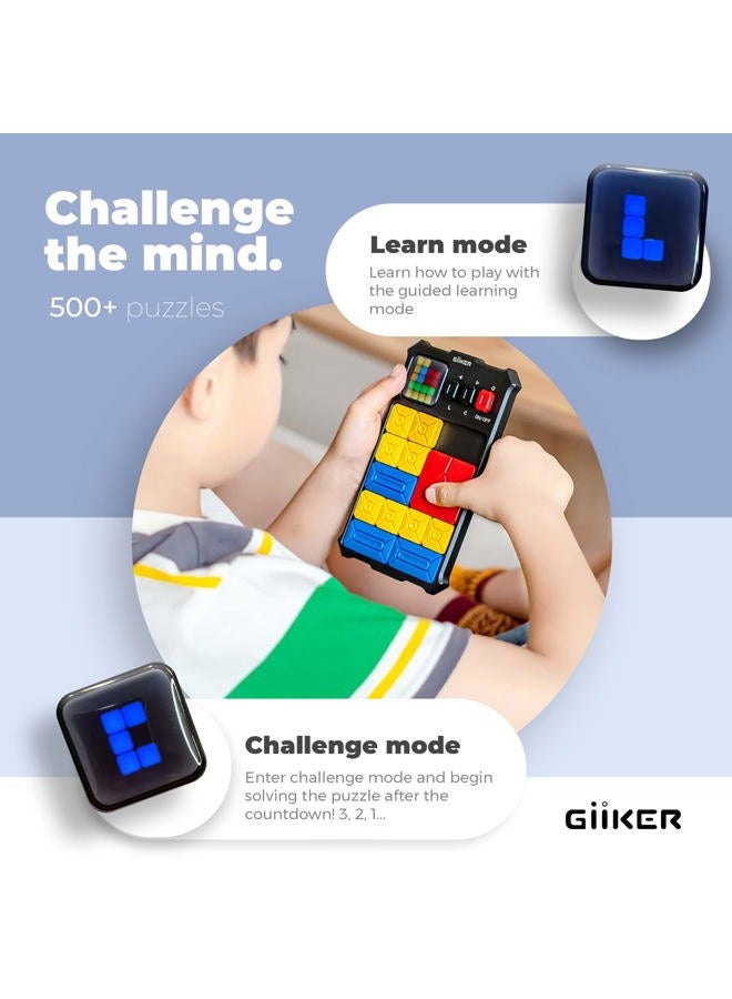 Giiker Super Slide Puzzle Games, Original 500+ Challenges Brain Teaser Puzzle, Toys for Kids, Travel Games Birthday Gifts Easter Stocking Stuffers for Boys Girls, Activities for Road Trips - Lavender - Image 5