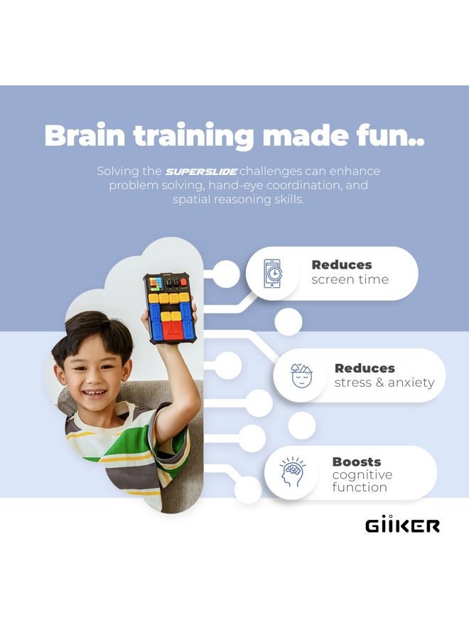 Giiker Super Slide Puzzle Games, Original 500+ Challenges Brain Teaser Puzzle, Toys for Kids, Travel Games Birthday Gifts Easter Stocking Stuffers for Boys Girls, Activities for Road Trips - Lavender - Image 4
