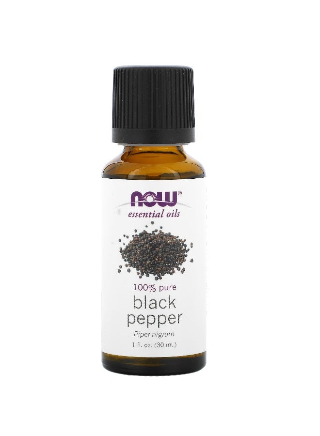 Now Foods NOW Foods, Essential Oils, Black Pepper Oil, 1 fl oz (30 ml)  - Image 1