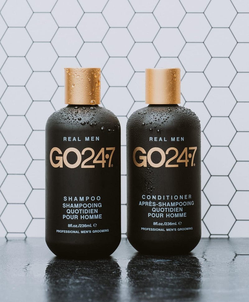 GO247 Conditioner Revitalisant for Men, 33.8 oz - Hydrating Daily Conditioner with Vitamin E and Menthol - Image 5