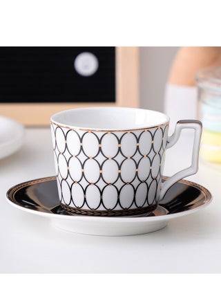 Cup And Saucer Bone China Gold-painted Ceramic Coffee Cup  200ml - pzsku/ZFA9B1F614D722A9BC6E9Z/45/_/1713947583/378ddcb5-b40e-46b0-b94a-2aa9a8750bfd