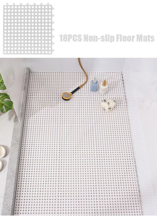 18PCS Anti-Skid Mats White