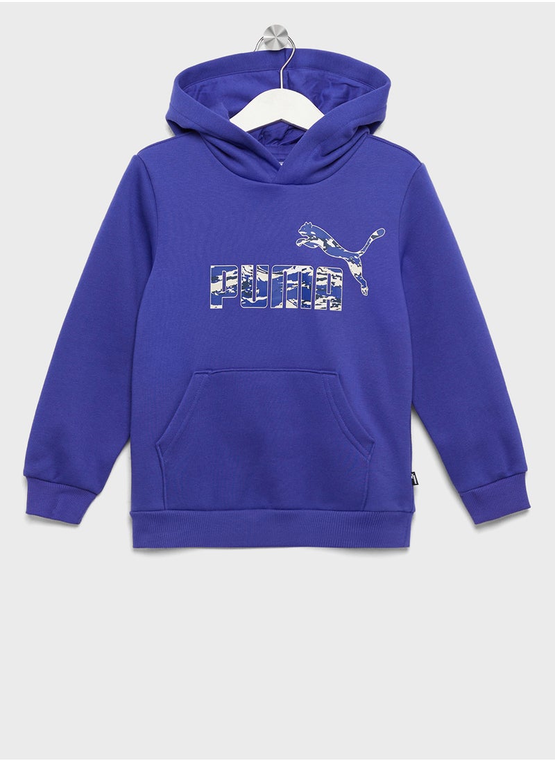 PUMA - Kids Essential Camo Hoodie - Image 1