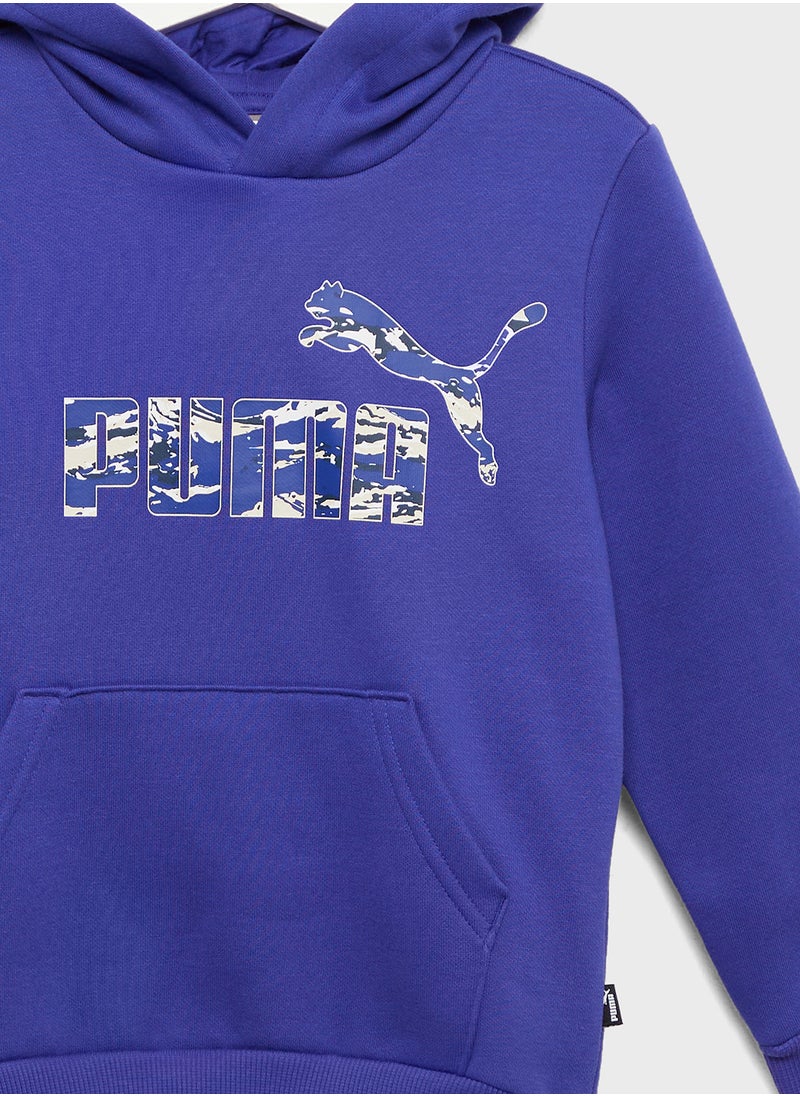 PUMA - Kids Essential Camo Hoodie - Image 1