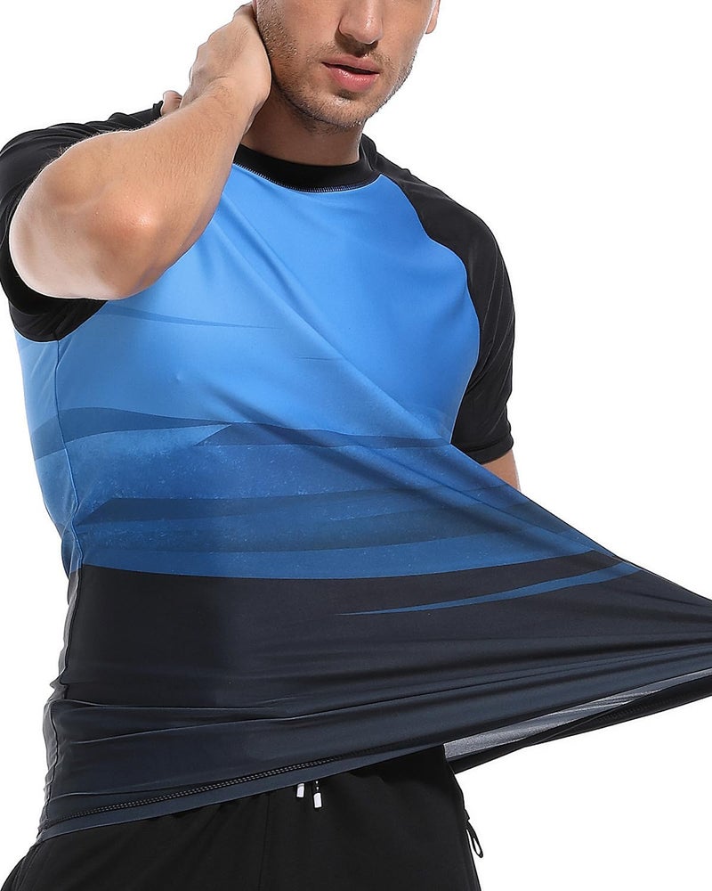 VAYAGER Men's Swim Shirts Rash Guard UPF 50+ T Shirts Quick Dry Loose Fit Water Surfing Shirt - Image 4