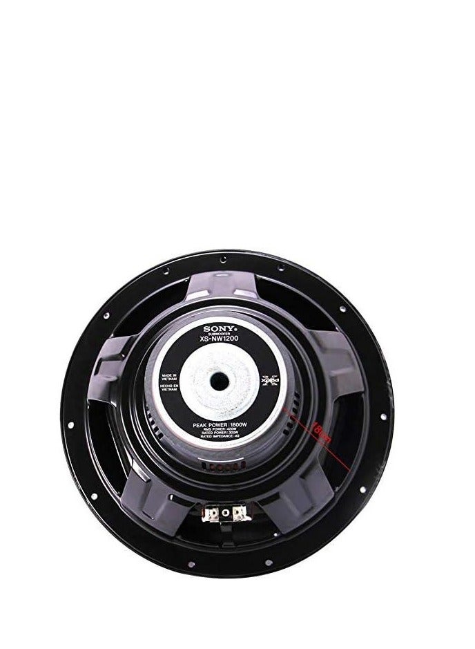 سوني مكبر صوت للسيارة Xplod XS-NW1200 مقاس 12 بوصة بقوة 1800 واط بملف واحد - Image 2