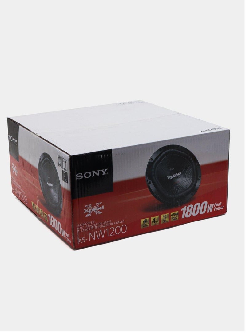 سوني مكبر صوت للسيارة Xplod XS-NW1200 مقاس 12 بوصة بقوة 1800 واط بملف واحد - Image 3