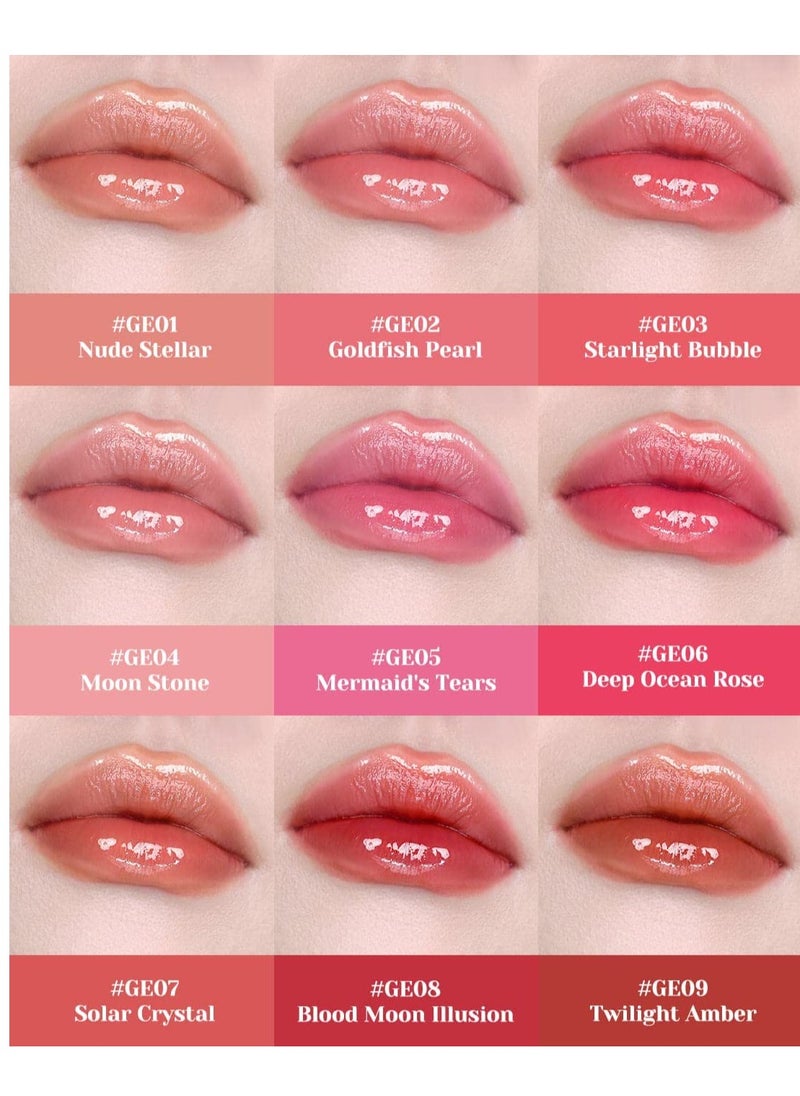 Flower Knows - Flower Knows Moonlight Mermaid Series Jewelry Lip Gloss 3.5ml (GE08 Blood Moon Illusion) - Image 1