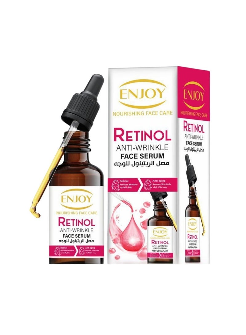 إنجوي باندل سيرومات الوجه 7 قطع 50 مل لكل سيروم – Enjoy + ByNature: Vitamin C، Niacinamide، Retinol، Collagen، Alpha Arbutin، Vitamin E، Rosemary – تفتيح وتوحيد لون، شد وترطيب، مكافحة الحبوب والتجاعيد - Image 4