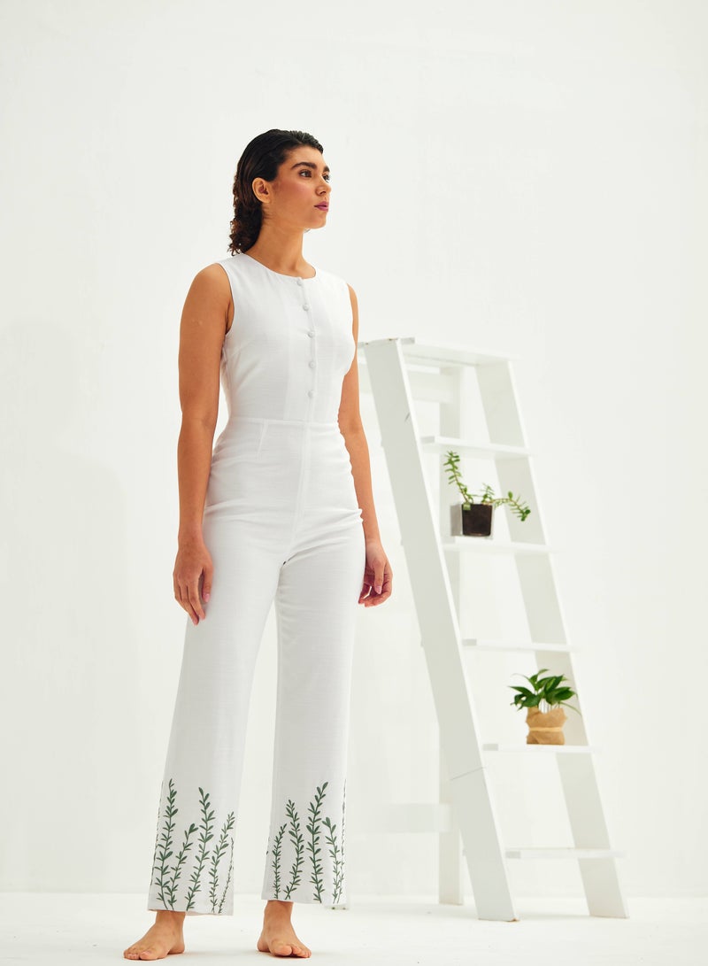 Ashita Fernandes Sleeveless One-Piece High Collar Flared Ankle-Length Pants  - Image 4