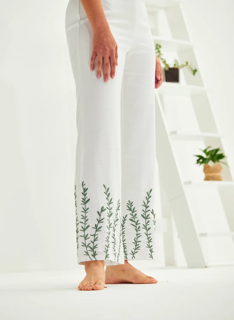 Ashita Fernandes Sleeveless One-Piece High Collar Flared Ankle-Length Pants